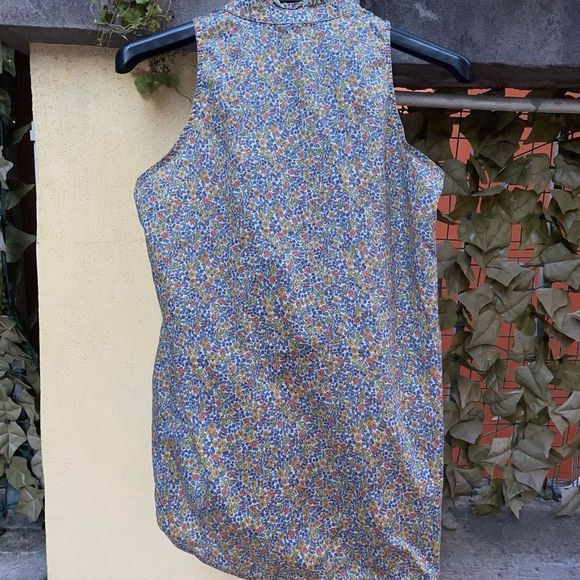 Sessun Lorette Flower Affair Button Sleeveless Blouse Size Small, MSRP $186 - Picture 6 of 11